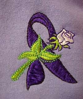 Fibromyalgia Awareness Purple Ribbon Rose Lilac Unisex Hoodie 