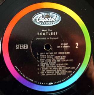 BEATLES Meet 1964 CAPITOL STEREO LP NM #6 Brown Letters/First Label 