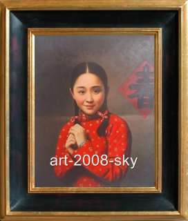 ORIGINAL OIL PAINTING PORTRAITS ARTCHINESE GIRL20X24  