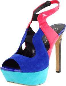 NIB Womens Shoes Jessica Simpson BENDIE Platform Sandal Heels Blue 