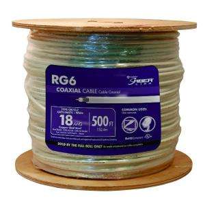 Southwire 500 Ft. RG6 18 AWG Coaxial Cable White 56918345 at The Home 