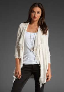 FREE PEOPLE Take A Bow Space Dye Cardigan in Ivory  
