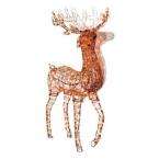    5 ft. Animated Grapevine Standing Deer with 250 Clear 