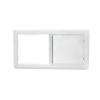 Vinyl Slider Windows, 48 in. x 24 in., White with Single Glass