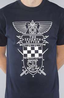 7th Letter The Seventh Crest Tee in Navy  Karmaloop   Global 