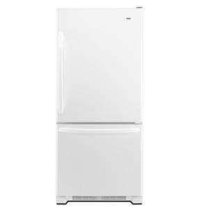 Amana 21.9 Cu. Ft. 33 In. Wide Bottom Freezer Refrigerator in White 