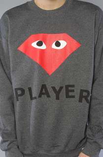 Diamond Supply Co. The Player Crewneck Sweatshirt in Charcoal 