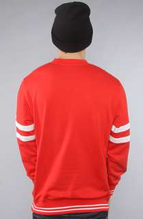 Crooks and Castles The Medusa Crest Crewneck Sweatshirt in True Red 