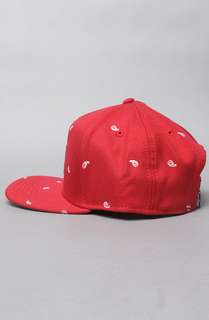 Crooks and Castles The Paisley Snapback Hat in True Red  Karmaloop 