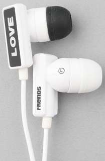 Frends Headphones The Clip LOVEHATE Ear Buds with Mic in White 