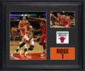 Derrick Rose Framed 2  Photograph Collage  Details Chicago Bulls 