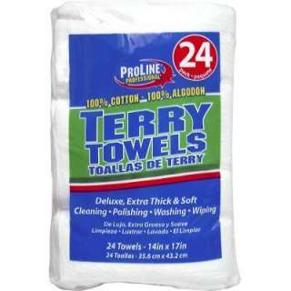 ProLine 100% Cotton Terry Towels (24 Pack) T 68024 17 at The Home 