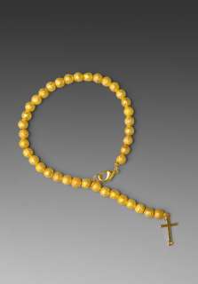 CC SKYE Rosary Bracelet in Gold 