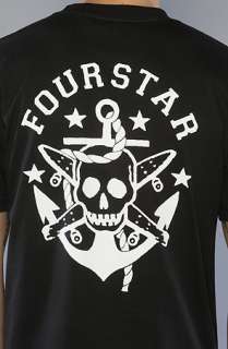 Fourstar Clothing The Anchor Pirate Pocket Tee in Black  Karmaloop 