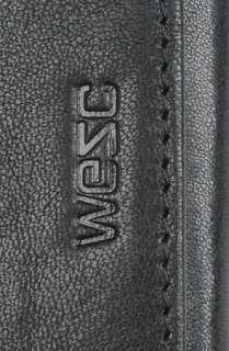WeSC The Joakim Leather Wallet in Black  Karmaloop   Global 