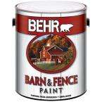 BEHR 1 Gal. White High/Hide Barn & Fence Paint