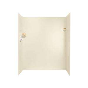 Swanstone 32 in. x 60 in. x 72 in. Three Piece Easy Up Adhesive Shower 