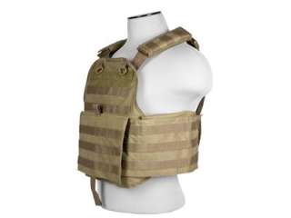 NcStar Plate Carrier Tactical Vest BLACK Military Special Forces Swat 