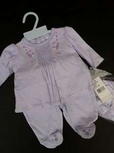 Preemie GIRL ADORABLE LAVENDER TWO PIECE SET  New  