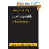 Textlinguistik  Klaus Brinker Bücher