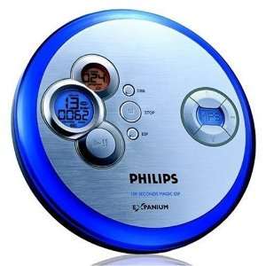 Philips EXP 2460/00 Tragbarer CD Player blau/silber  