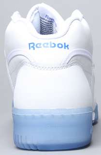 Reebok The Workout Mid Ice Sneaker in White Blue  Karmaloop 