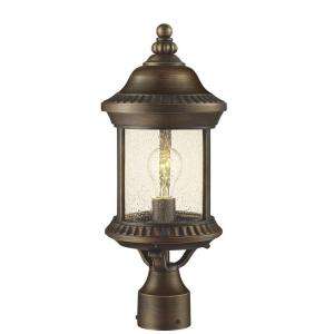   Outside Post Lantern with Clear Seedy Glass GEM1801A 