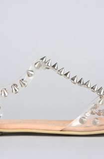 Jeffrey Campbell The Puffer Sandal in Clear and Silver  Karmaloop 