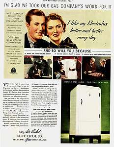 1935 AD Electrolux air cooled refrigerator runs on kerosene  