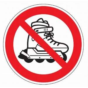Aluminium Verbotsschild Inline   Skates verboten verschiedene Größen 