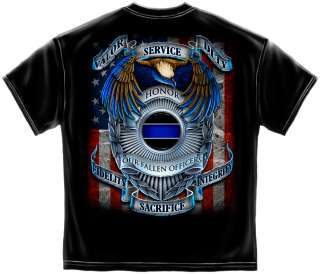 Police TShirt Honor Our Fallen Officers Policeman Policewoman America 