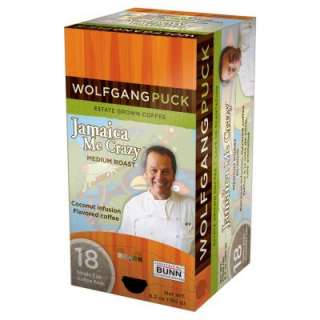 Wolfgang Puck Jamaica Me Crazy Single Cup Coffee Pods, 18 Count 