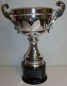 Metal GOLF or FANTASY FOOTBALL Cup Trophy Award   Silver or Gold Tone 