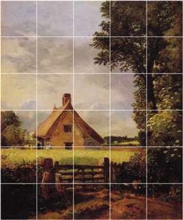Constable Village Painting Ceramic Art Tile Wall Murals  