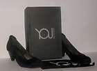 YOU BY CROCS HOLITA Black Suede Leather 2.5 Heel Pumps Shoes & Sole 