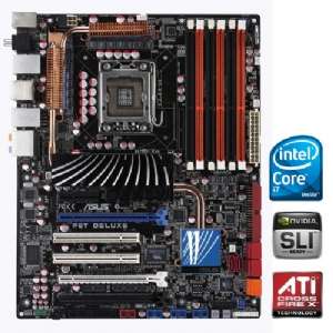 Asus P6T Deluxe Motherboard   LGA 1366, Intel X58, SATA, SAS, SLI 