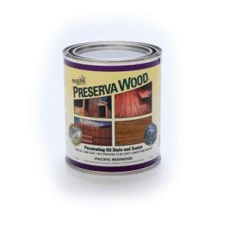 Preserva Wood 1 qt. Oil Based Pacific Redwood Penetrating Stain and 