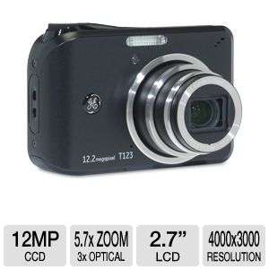 GE T123 12MP Digital Camera   12.2 Megapixels, 3x Zoom, 2.7 inches 