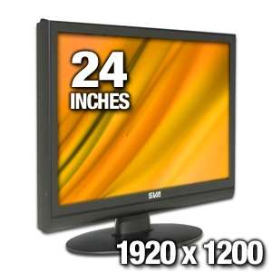 SVA 2400w 24 Widescreen LCD Monitor   6ms, 8001, 1920x1200 (WUXGA 