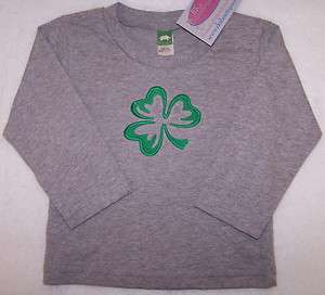 Lucky Green Irish Shamrock Baby Toddler Long Slv Shirt  