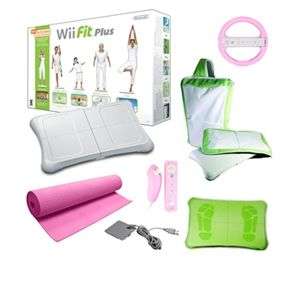   Yoga Mat, Pink Controller Skin, Wii Fit Accessories 
