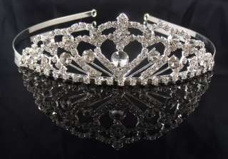  Pageant Party crystal Princess tiara crown Headband HGY0902  