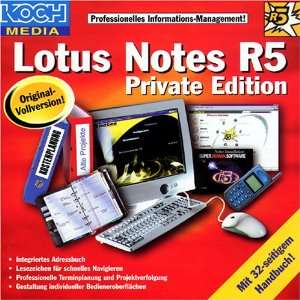 Lotus Notes R5, Private Edition, 1 CD ROM in Jewelcase Professionelles 