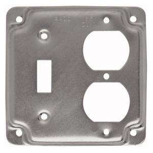   Duplex Receptacle and Toggle Switch Cover 906C 