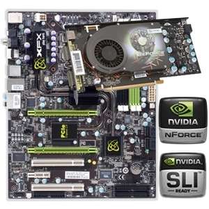XFX nForce 750i SLI Motherboard w/ 9600 GSO   XFX GeForce 9600 GSO 