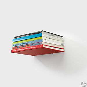 New Modern Hidden Conceal Floating Book Shelf Wallmounted Metal 