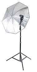 The Ultralight 1 Light Umbrella Kit without flash includes
