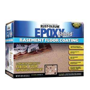 Rust Oleum Epoxy Shield Basement 1 gal. Gray Floor Coating Kit 203843 