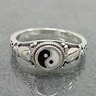 Rare Yin Yang Cobra Symbol .925 Silver Ring 5
