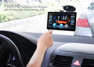 Zoll HD Touchscreen GPS Navigation mit FM Transmitter (Smart 